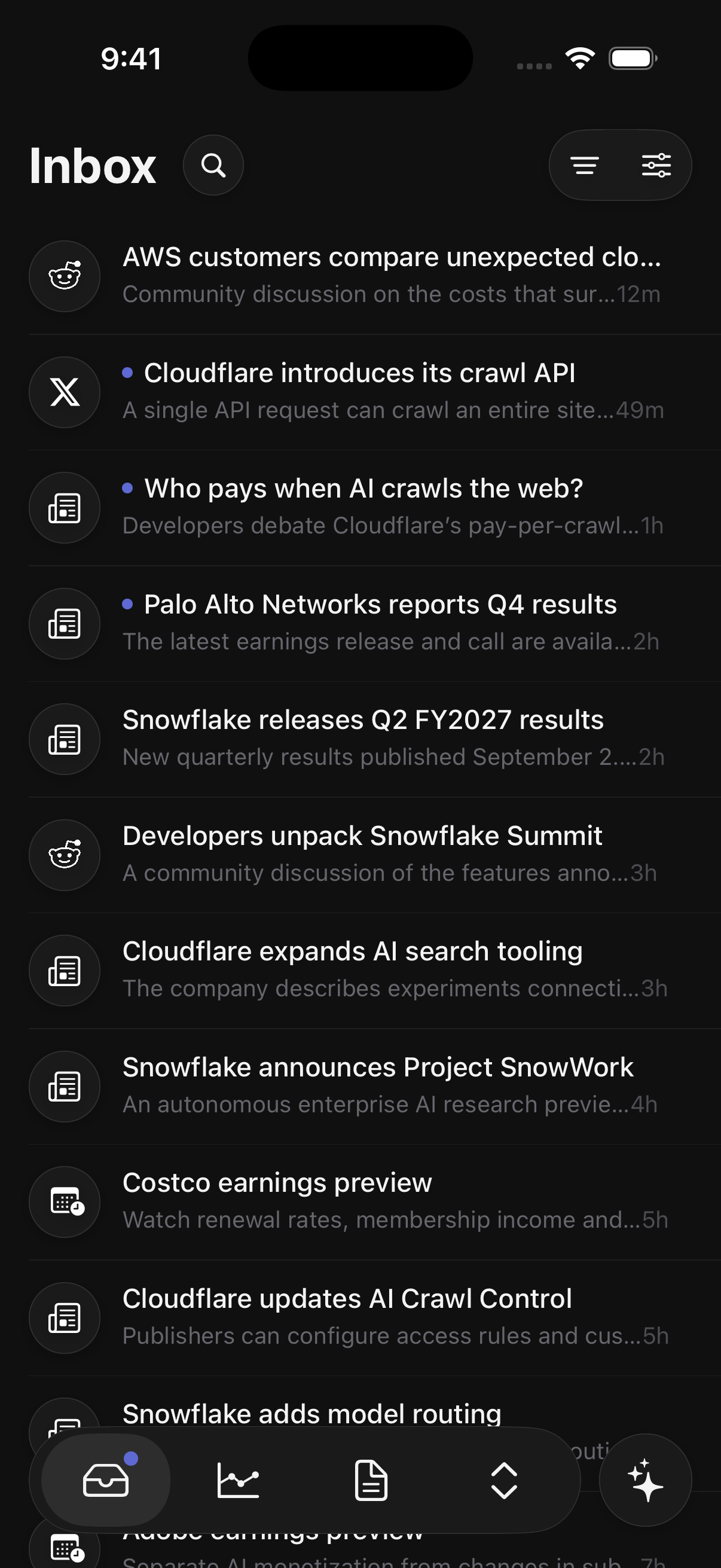 Basis for iOS Inbox